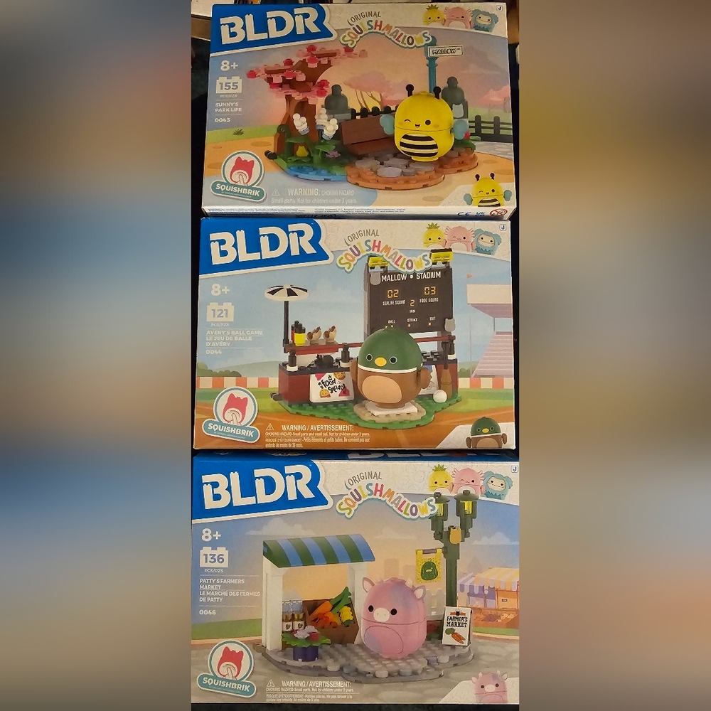 BLDR Squishmallows Building Bricks Legos 3 Pack
